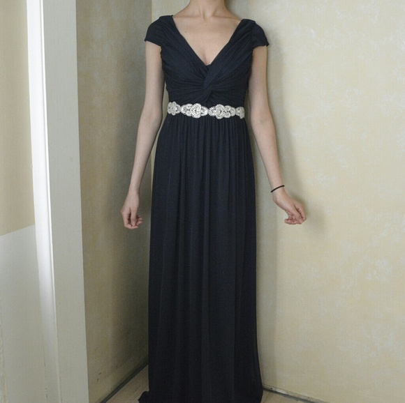 David's Bridal Navy Gown - Picture 5 of 8